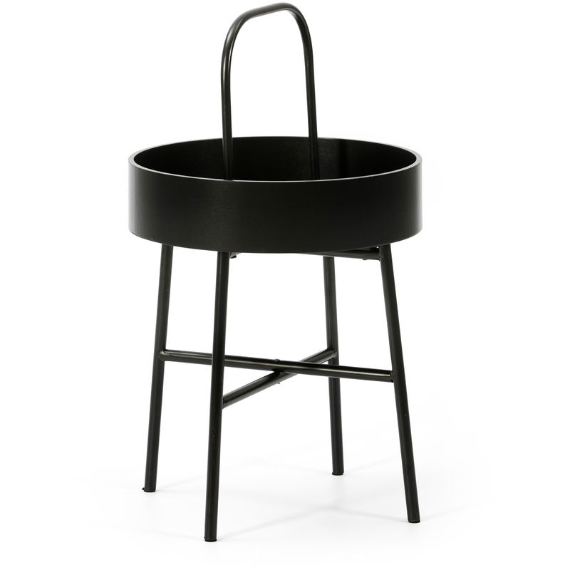 Mesa Auxiliar Mesa De Centro Redonda ELIA Con Tapa De Mdf Negro Y Estructura Metalica En Color Negro Mate / Diametro: 40 Cm
Mesa Auxiliar Mesa De Centro Redonda ELIA Con Tapa De Mdf Negro Y Estructura Metalica En Color Negro Mate / Diametro: 40 Cm