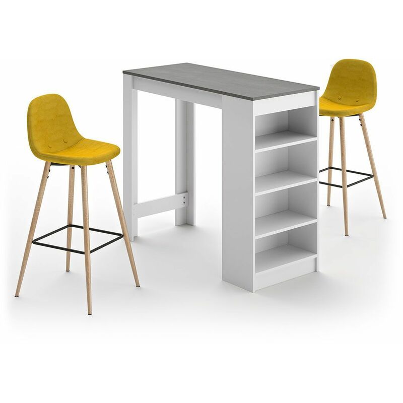 Mesa-bar y sillas altas A-COCOON blanco y hormigón - amarillo, 115 x 50 x 102.7 - blanco y hormigón - amarillo
Mesa-bar y sillas altas A-COCOON blanco y hormigón - amarillo, 115 x 50 x 102.7 - blanco y hormigón - amarillo