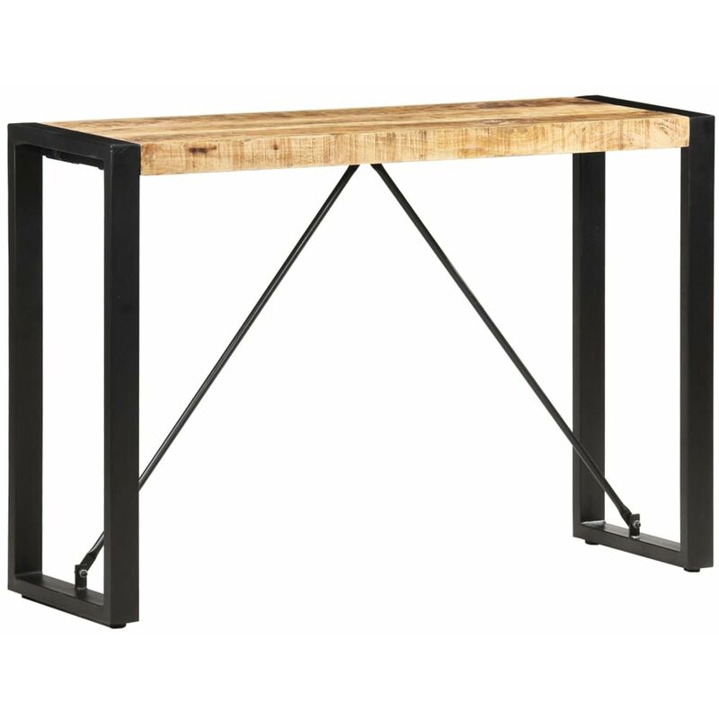 Mesa consola de madera maciza de mango 110x35x76 cm