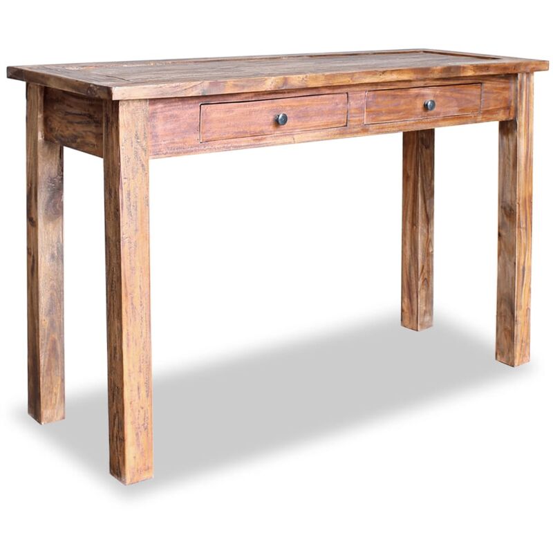 Mesa consola de madera maciza reciclada 123x42x75 cm 
Mesa consola de madera maciza reciclada 123x42x75 cm