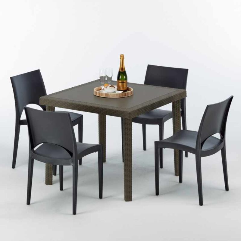 Mesa Cuadrada Marrón 90x90 cm y 4 Sillas De Colores Brown Passion | Paris antracita negro
Mesa Cuadrada Marrón 90x90 cm y 4 Sillas De Colores Brown Passion | Paris antracita negro