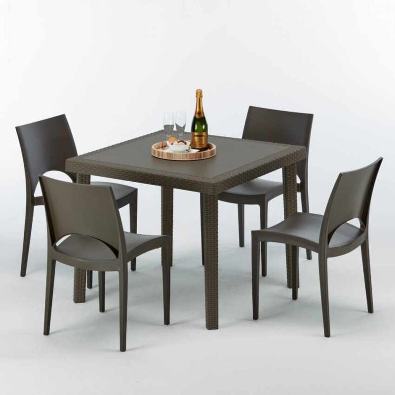 Mesa Cuadrada Marrón 90x90 cm y 4 Sillas De Colores Brown Passion | Paris Marrón Moka
Mesa Cuadrada Marrón 90x90 cm y 4 Sillas De Colores Brown Passion | Paris Marrón Moka