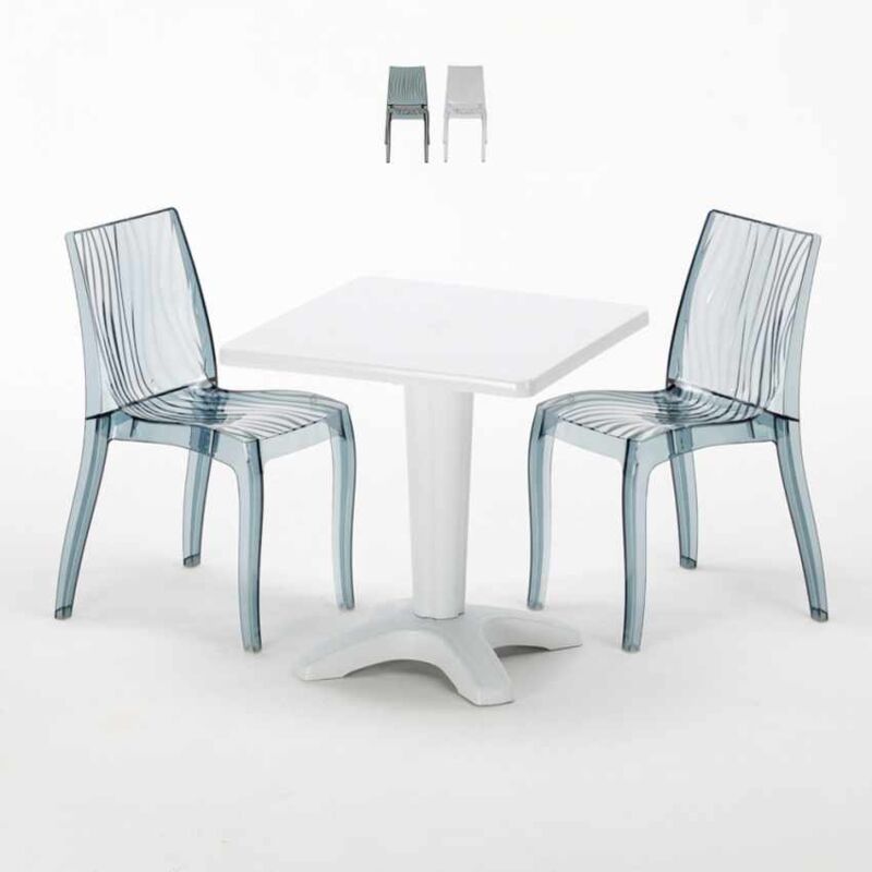 Mesa Cuadrada Blanca 70x70 cm y 2 Sillas De Colores Transparentes Dune Terrace | Transparente Antracita Negro
Mesa Cuadrada Blanca 70x70 cm y 2 Sillas De Colores Transparentes Dune Terrace | Transparente Antracita Negro