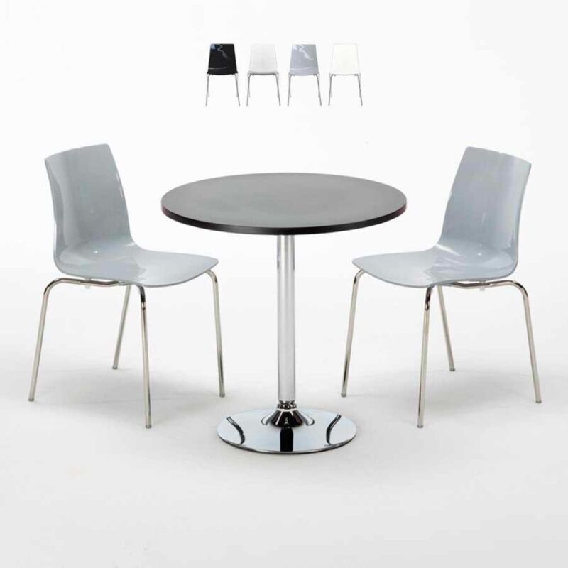 Grand Soleil - Mesa Redonda Negra 70x70 cm y 2 Sillas De Colores Lollipop Gold | Color: Gris
Grand Soleil - Mesa Redonda Negra 70x70 cm y 2 Sillas De Colores Lollipop Gold | Color: Gris