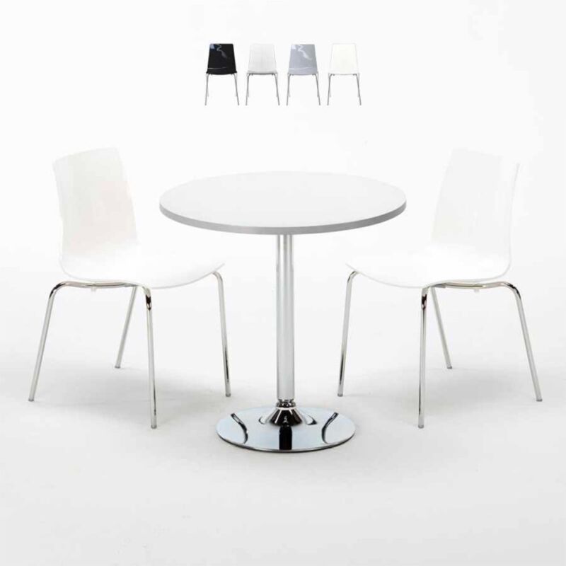 Grand Soleil - Mesa Redonda Blanca 70x70 cm y 2 Sillas De Colores Lollipop Silver | Color: Blanco
Grand Soleil - Mesa Redonda Blanca 70x70 cm y 2 Sillas De Colores Lollipop Silver | Color: Blanco