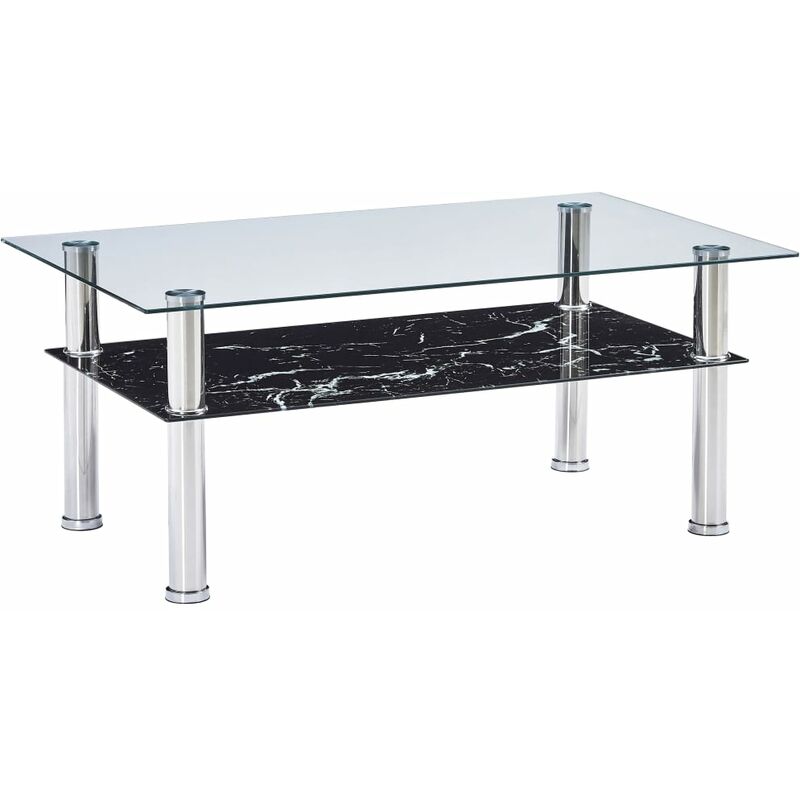 vidaXL Mesa de Centro Vidrio Templado 100x60x42 cm con Aspecto de Mármol Negro - Negro
vidaXL Mesa de Centro Vidrio Templado 100x60x42 cm con Aspecto de Mármol Negro - Negro