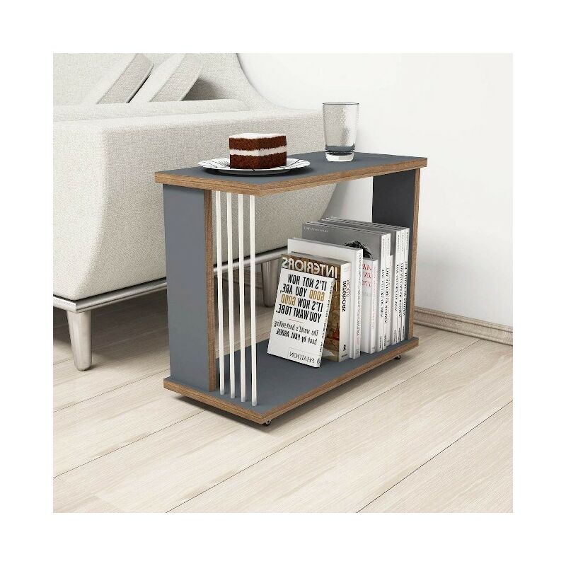 Mesa de Centro Nicol Baja - para Salon, Sofa - Antracita, Nogal, Blanco en Madera, 50 x 24 x 42 cm
Mesa de Centro Nicol Baja - para Salon, Sofa - Antracita, Nogal, Blanco en Madera, 50 x 24 x 42 cm