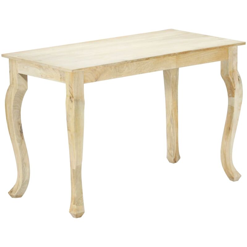 Mesa de comedor de madera maciza de mango 118x60x77 cm