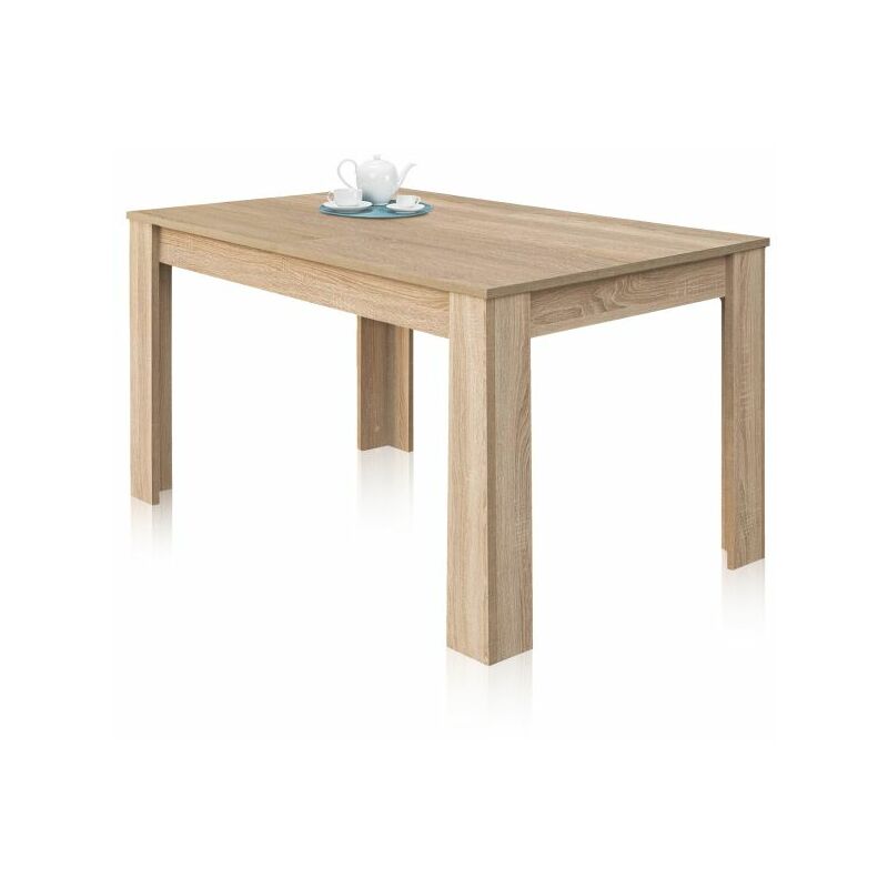 Mesa de comedor extensible Kendra 140Roble Canadian