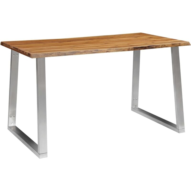 vidaXL Mesa de Comedor Madera de Acacia y Acero Inoxidable 140x80x75cm - Marrón
vidaXL Mesa de Comedor Madera de Acacia y Acero Inoxidable 140x80x75cm - Marrón