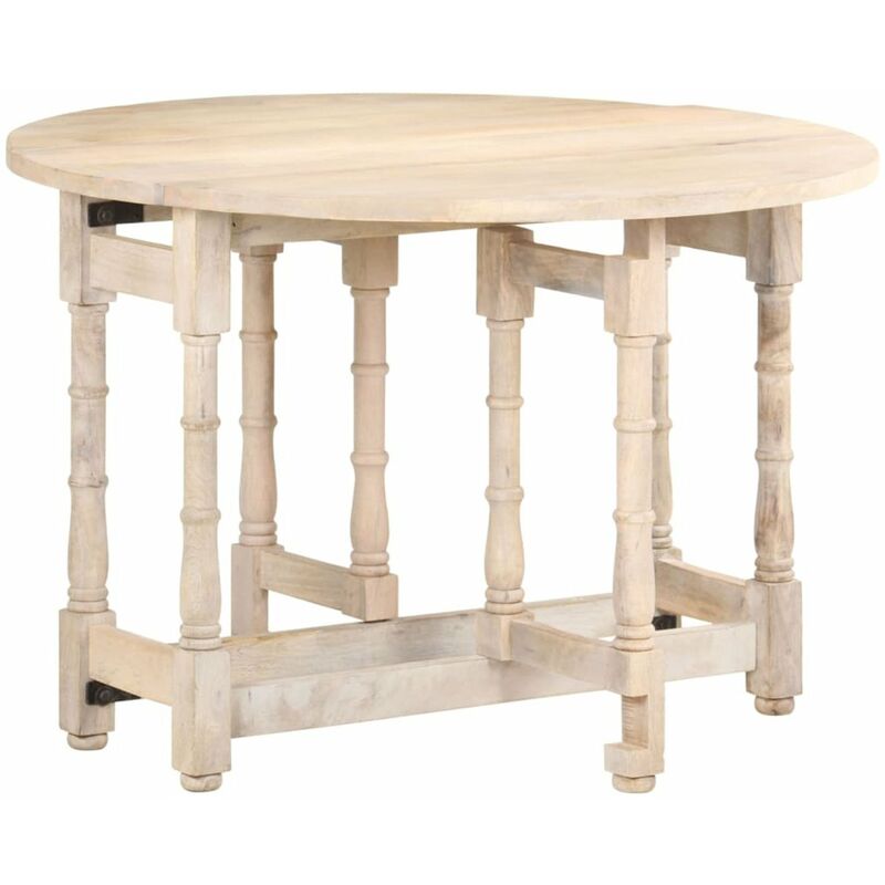 Happyshopping - Mesa de comedor redonda de madera maciza de mango 110x76 cm
Happyshopping - Mesa de comedor redonda de madera maciza de mango 110x76 cm