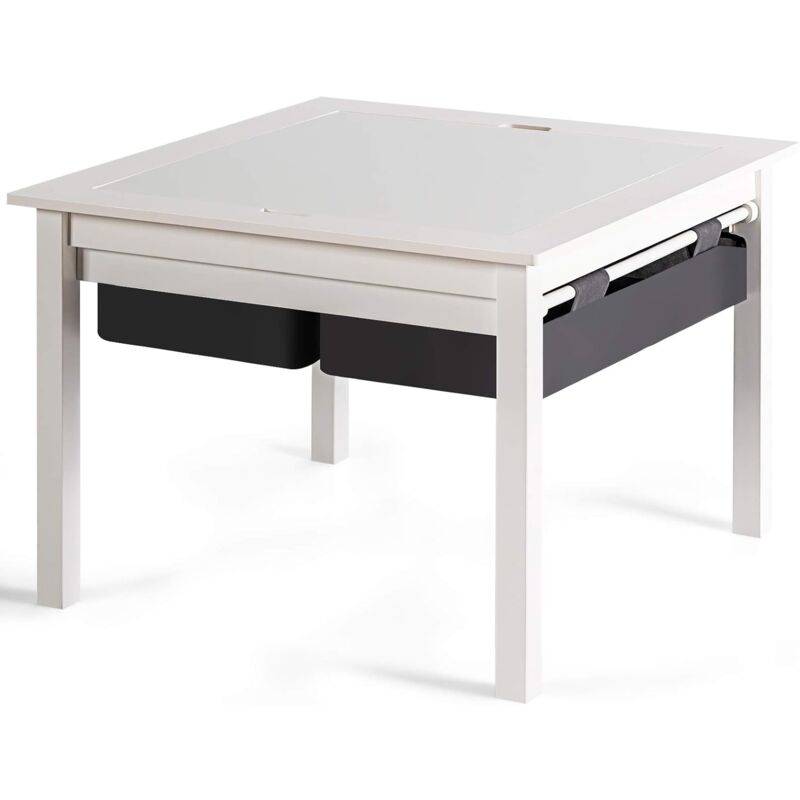 Mesa de Juegos para Niños con Tablero de Doble Cara, Mesa de Bloques de Construcción con Cajones Escritorio de Madera Mesa para Niños para Dibujar
Mesa de Juegos para Niños con Tablero de Doble Cara, Mesa de Bloques de Construcción con Cajones Escritorio de Madera Mesa para Niños para Dibujar