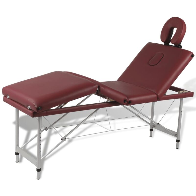 Vidaxl - Mesa camilla de masaje de aluminio plegable de cuatro cuerpos rojos - Rojo
Vidaxl - Mesa camilla de masaje de aluminio plegable de cuatro cuerpos rojos - Rojo