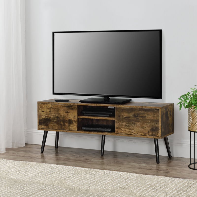 Mesa de Tele Eskilstuna - 120 x 29,5 x 46,5 cm - Soporte de Televisión - Cómoda - Mueble de salón para TV - 2 Puertas y 2 Estantes Abiertos - 5 Patas
Mesa de Tele Eskilstuna - 120 x 29,5 x 46,5 cm - Soporte de Televisión - Cómoda - Mueble de salón para TV - 2 Puertas y 2 Estantes Abiertos - 5 Patas