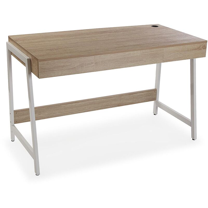 Brest Mesa Escritorio para el Ordenador, Mesa de Estudio, 76x124x60cm - Marrón y blanco - Versa
Brest Mesa Escritorio para el Ordenador, Mesa de Estudio, 76x124x60cm - Marrón y blanco - Versa