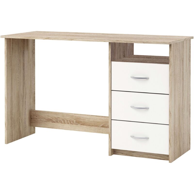 Velocimuebles - Escritorio 3 Cajones 1 Hueco Juvenil Moderno 123x50x77 cm Color Blanco Mate y Roble Cepillado
Velocimuebles - Escritorio 3 Cajones 1 Hueco Juvenil Moderno 123x50x77 cm Color Blanco Mate y Roble Cepillado