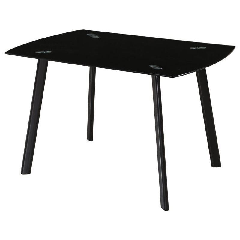 Mesa Fija Vidrio Cristal Negro salón Algar Comedor Patas Negras Estilo Moderno 120x80x76
Mesa Fija Vidrio Cristal Negro salón Algar Comedor Patas Negras Estilo Moderno 120x80x76