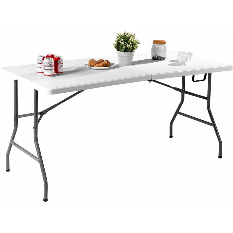 Mesa Plegable de Plástico Moldeado por Soplado 153x74x74cm con Asa de Transporte Mesa Portátil para Camping Garden Color Blanco
Mesa Plegable de Plástico Moldeado por Soplado 153x74x74cm con Asa de Transporte Mesa Portátil para Camping Garden Color Blanco