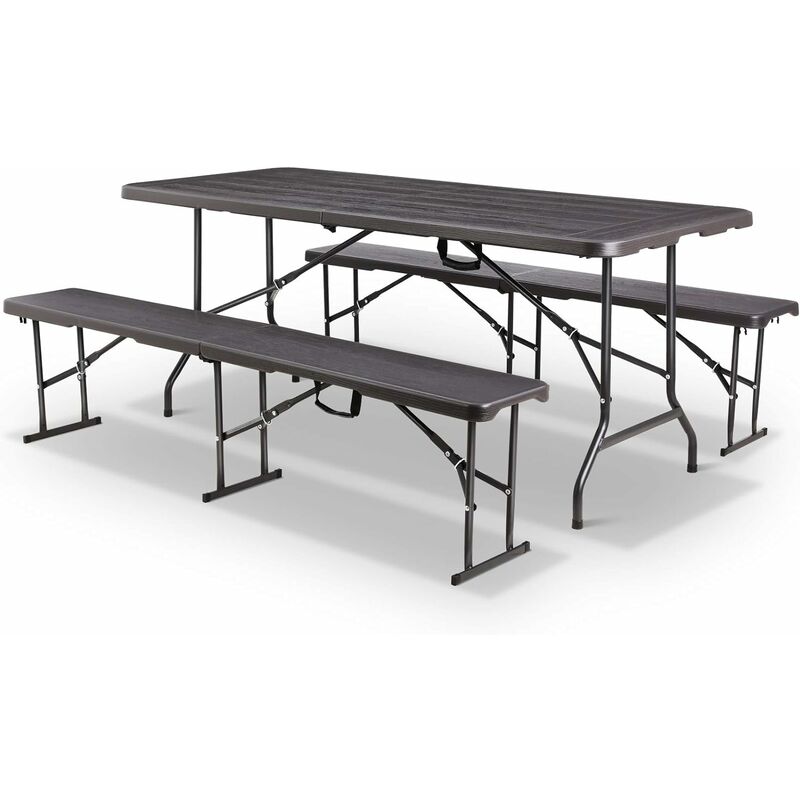 Mesa Plegable, Mesa de Jardín Camping de Imitación de Ratán, Mesa Plegable Rectangular con Estructura de Acero y Asa, Soporta hasta 150 kg, Portátil,
Mesa Plegable, Mesa de Jardín Camping de Imitación de Ratán, Mesa Plegable Rectangular con Estructura de Acero y Asa, Soporta hasta 150 kg, Portátil,