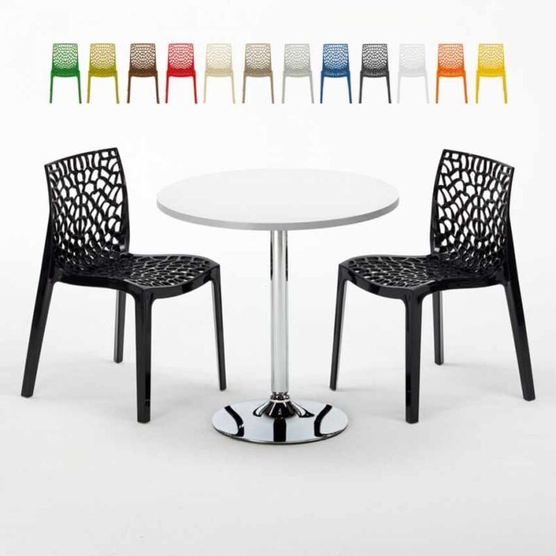Grand Soleil - Mesa Redonda Blanca 70x70 cm con Base de Acero y 2 Sillas De Colores Gruvyer Long Island | Color: Negro
Grand Soleil - Mesa Redonda Blanca 70x70 cm con Base de Acero y 2 Sillas De Colores Gruvyer Long Island | Color: Negro
