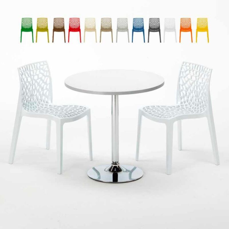 Grand Soleil - Mesa Redonda Blanca 70x70 cm con Base de Acero y 2 Sillas De Colores Gruvyer Long Island | Color: Blanco
Grand Soleil - Mesa Redonda Blanca 70x70 cm con Base de Acero y 2 Sillas De Colores Gruvyer Long Island | Color: Blanco