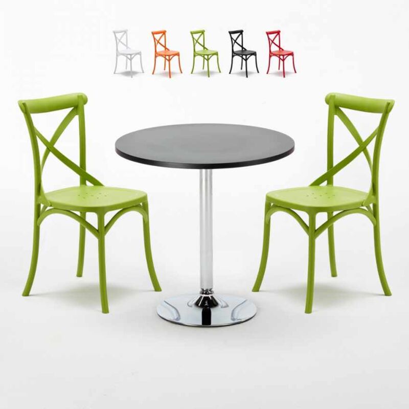 Mesa Redonda Negra Con 2 Sillas De Colores Interior Bar Vintage Cosmopolitan | Color: Verde
Mesa Redonda Negra Con 2 Sillas De Colores Interior Bar Vintage Cosmopolitan | Color: Verde