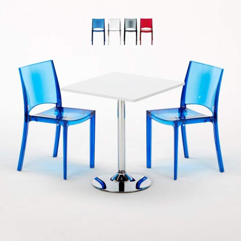 Grand Soleil - Mesa Cuadrada Blanca 70x70 cm y Sillas De Colores Transparentes B-Side Demon | Color: Azul Transparente
Grand Soleil - Mesa Cuadrada Blanca 70x70 cm y Sillas De Colores Transparentes B-Side Demon | Color: Azul Transparente