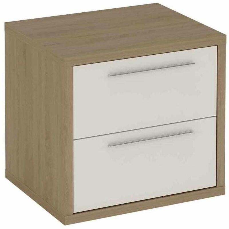 Mesita 2 cajones en acabado roble cambrian/blanco 45 cm(alto)50 cm(ancho)34 cm(fondo) Color ROBLE-BLANCO
Mesita 2 cajones en acabado roble cambrian/blanco 45 cm(alto)50 cm(ancho)34 cm(fondo) Color ROBLE-BLANCO