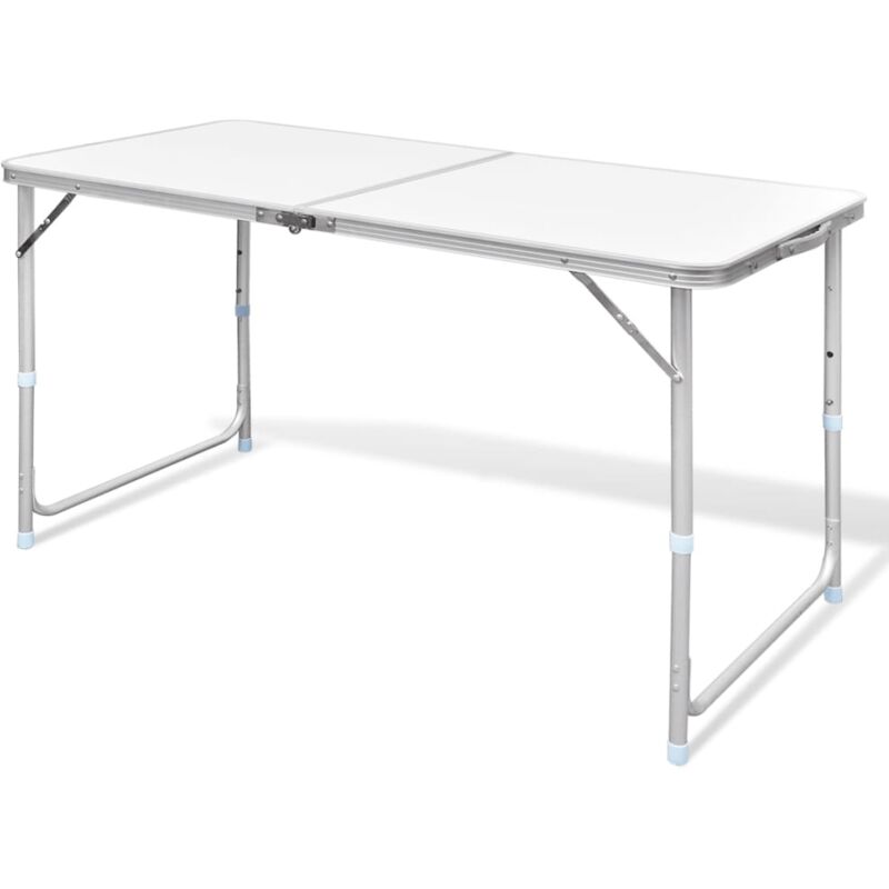 vidaXL Mesita Plegable Picnic Portátil Mesa Camping Jardín Aluminio 120x60 cm - Blanco
vidaXL Mesita Plegable Picnic Portátil Mesa Camping Jardín Aluminio 120x60 cm - Blanco