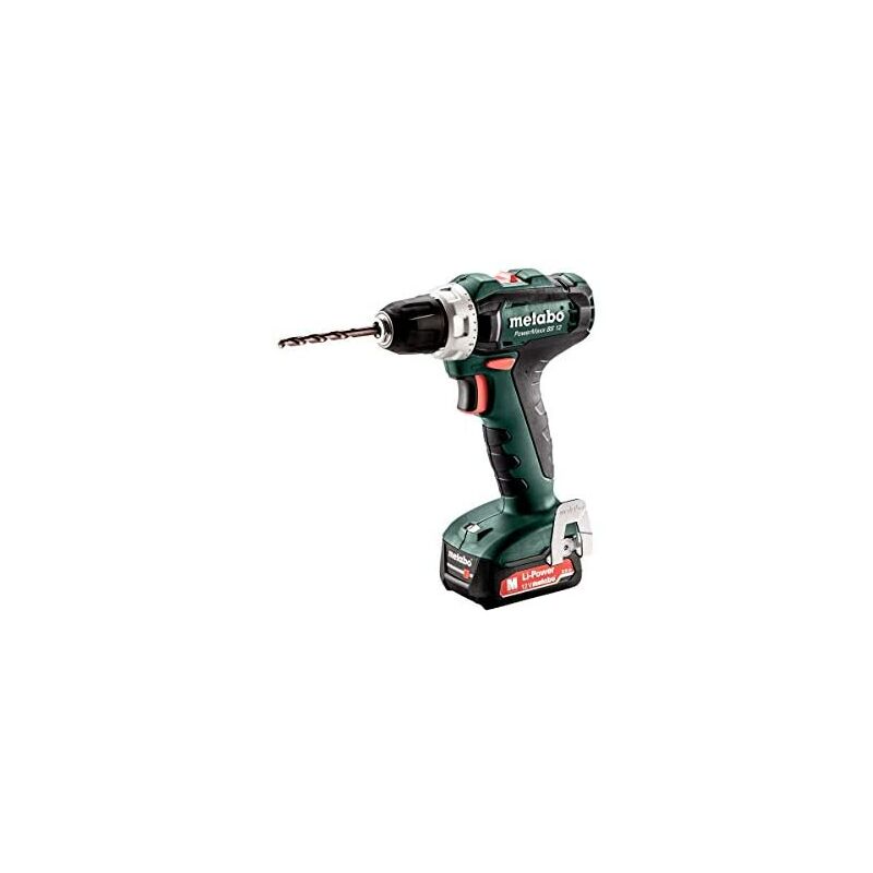 Metabo 601036000 BS 12-Taladro Atornillador inalámbrico (con batería de 2,0 Ah y 12 V, con luz LED, portabrocas de sujeción rápida)
Metabo 601036000 BS 12-Taladro Atornillador inalámbrico (con batería de 2,0 Ah y 12 V, con luz LED, portabrocas de sujeción rápida)