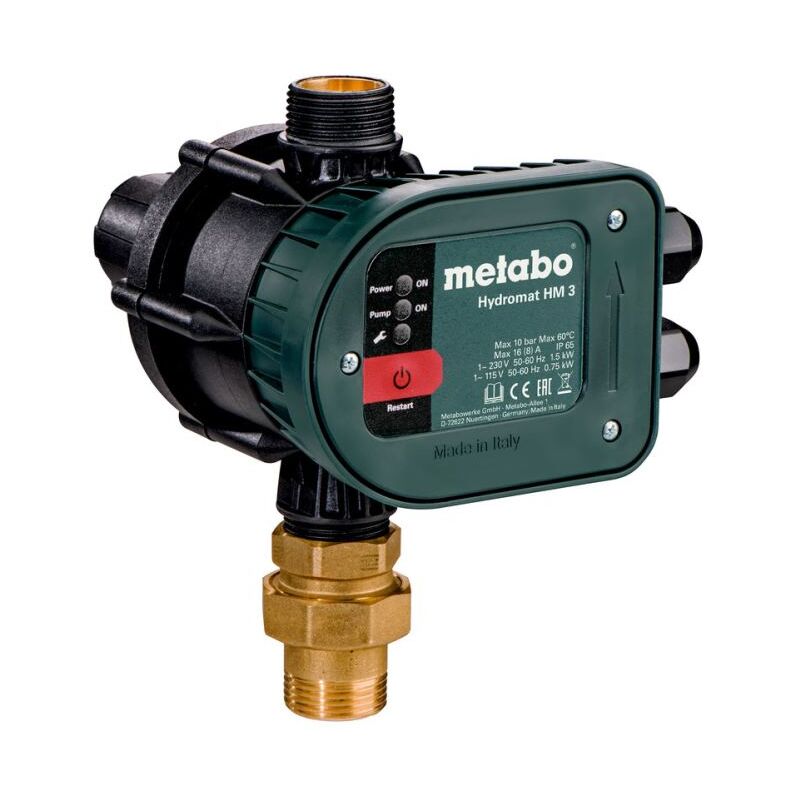 Hydromat HM 3 - Presostato electrónico con protección contra marcha en seco (628799000) - Metabo
Hydromat HM 3 - Presostato electrónico con protección contra marcha en seco (628799000) - Metabo