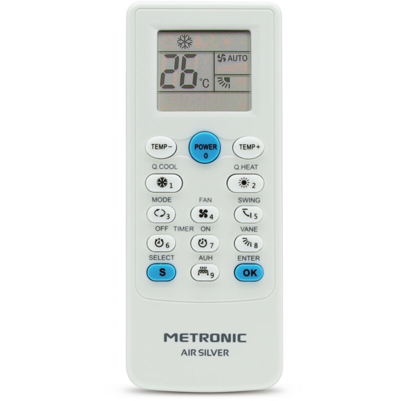 495348 - Mando a distancia universal para aire acondicionado, mando universal aire acondicionado búsqueda automática o por modelo, TIMER, 5 modos de
495348 - Mando a distancia universal para aire acondicionado, mando universal aire acondicionado búsqueda automática o por modelo, TIMER, 5 modos de