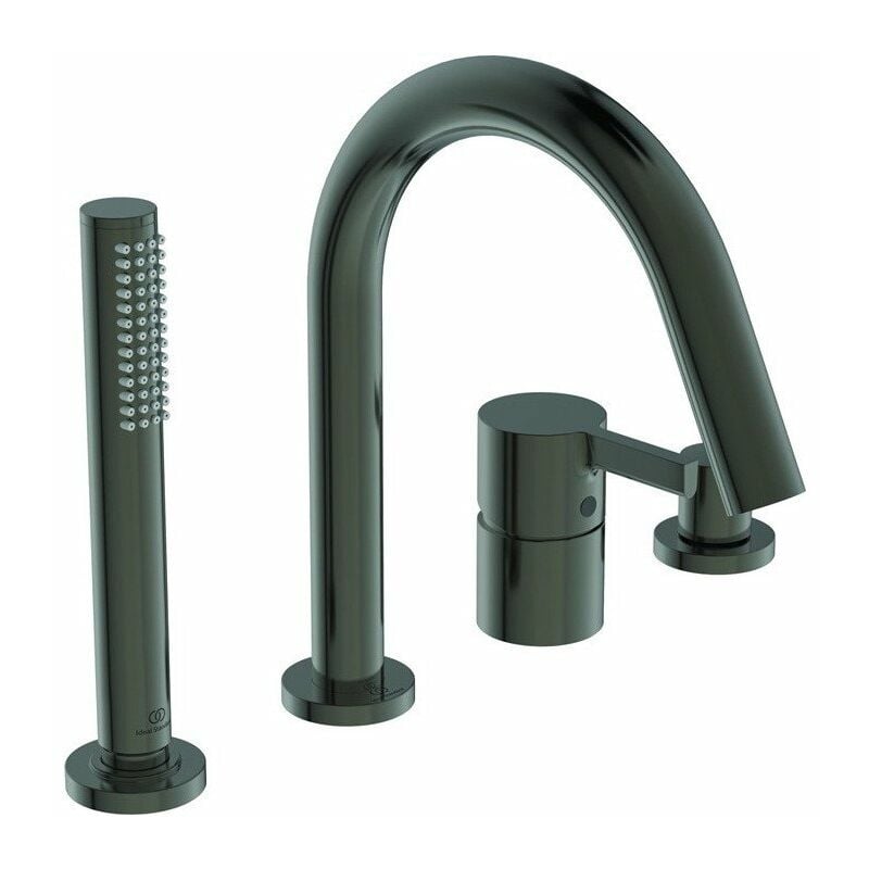 Ideal - Mezclador de bañera de sobremesa con 4 orificios JOY con caño magnético gris con ducha de mano y desviador STANDARD
Ideal - Mezclador de bañera de sobremesa con 4 orificios JOY con caño magnético gris con ducha de mano y desviador STANDARD