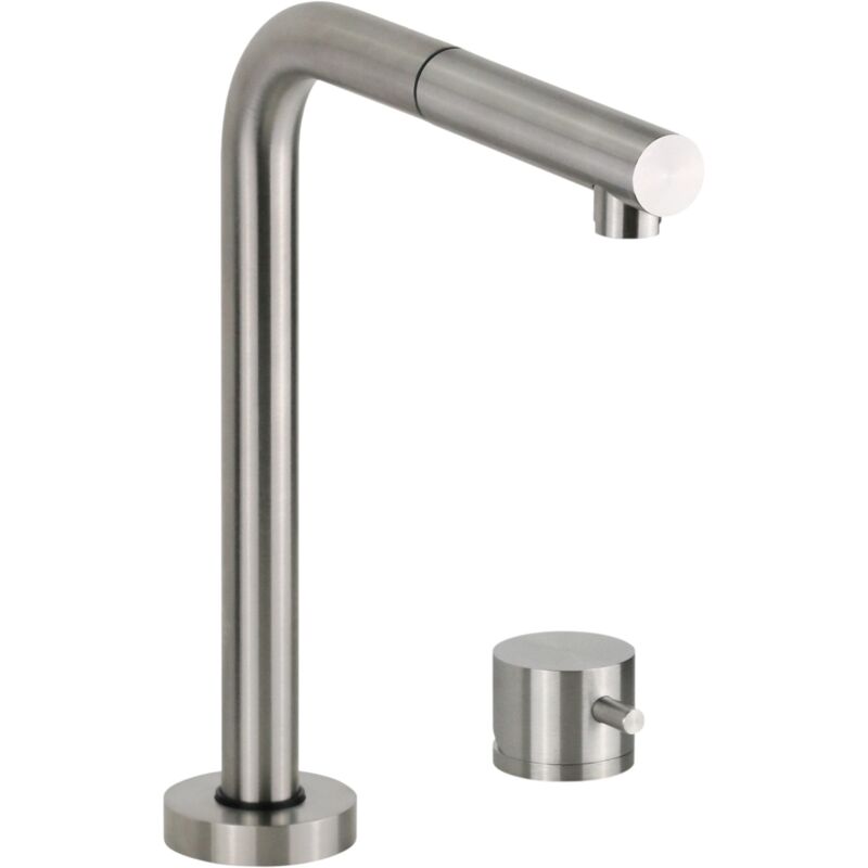 Mezclador de fregadero de cocina de acero inoxidable con caño abatible Quadrodesign 443.12AS | acero inoxidable cepillado
Mezclador de fregadero de cocina de acero inoxidable con caño abatible Quadrodesign 443.12AS | acero inoxidable cepillado