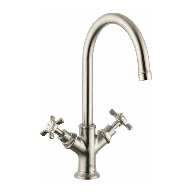 Hansgrohe - Mezclador de lavabo 210 con tirador y desagüe de níquel cepillado
Hansgrohe - Mezclador de lavabo 210 con tirador y desagüe de níquel cepillado