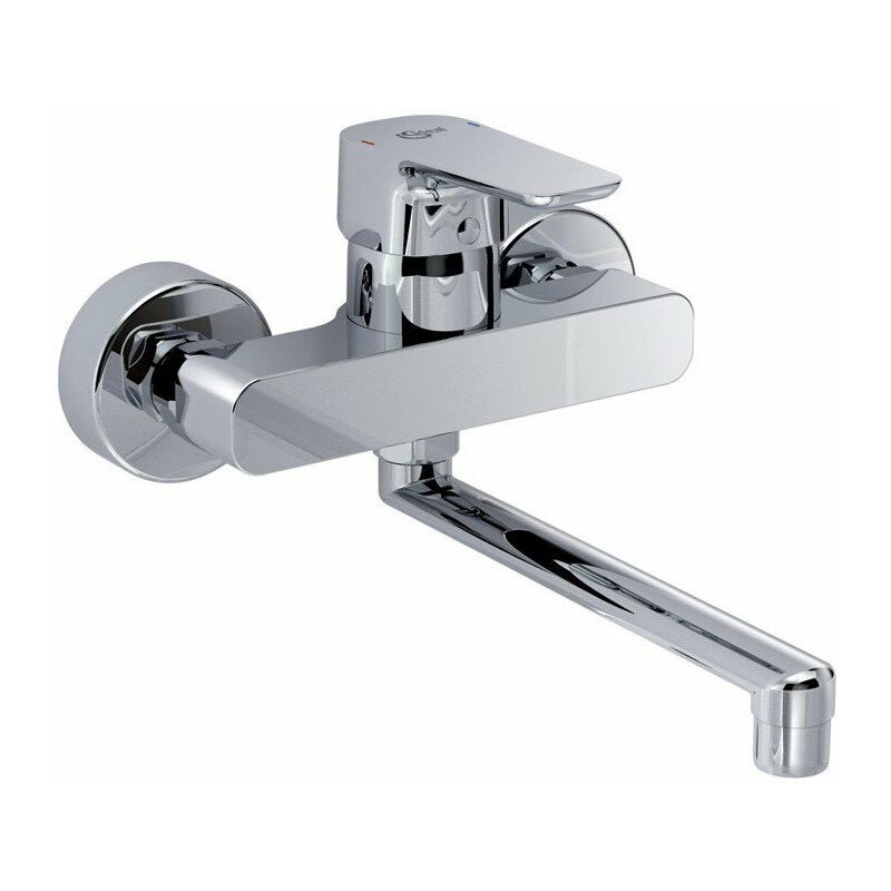 Mezclador de lavabo de pared CERAPLAN III cromado, saliente 160 mm STANDARD - Ideal
Mezclador de lavabo de pared CERAPLAN III cromado, saliente 160 mm STANDARD - Ideal