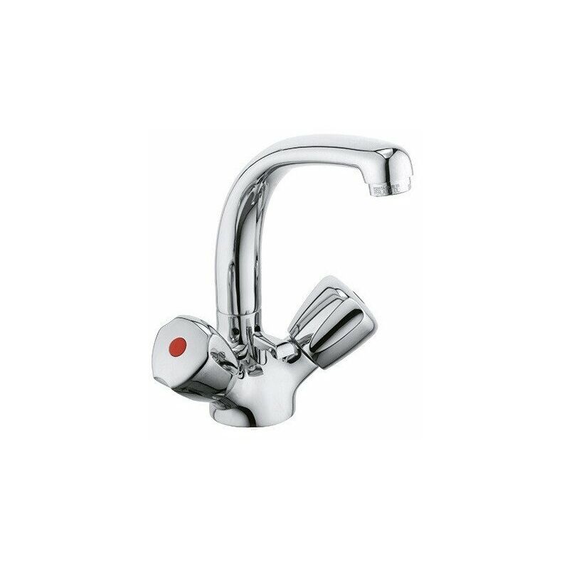 Mezclador de lavabo STANDARD DN 15 Mango de plástico Terralux, grifo de desagüe cromado KLUDI
Mezclador de lavabo STANDARD DN 15 Mango de plástico Terralux, grifo de desagüe cromado KLUDI
