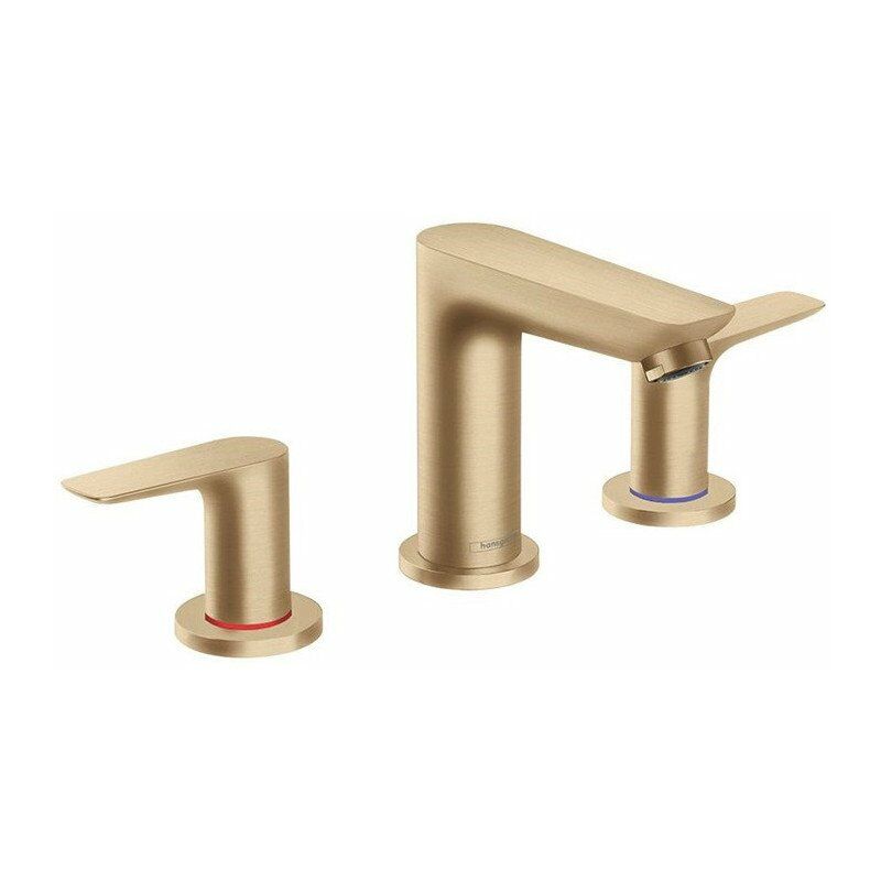 Hansgrohe - Mezclador monomando de lavabo 150, 3 orificios, con tirador y desagüe bronce cepillado
Hansgrohe - Mezclador monomando de lavabo 150, 3 orificios, con tirador y desagüe bronce cepillado