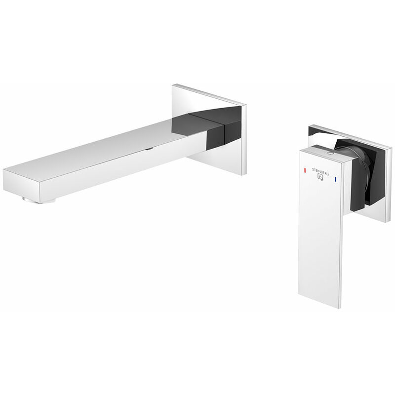 Mezclador monomando de lavabo Serie 160, de pared, 170mm de proyección, con roseta, cromado - 1601802 - Steinberg
Mezclador monomando de lavabo Serie 160, de pared, 170mm de proyección, con roseta, cromado - 1601802 - Steinberg