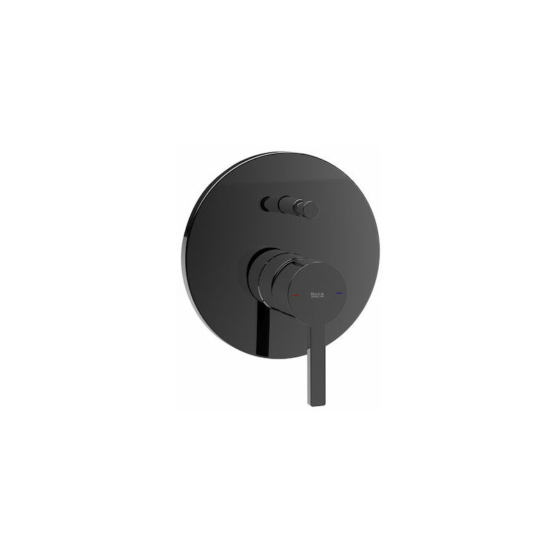 Mezclador monomando empotrable Naia para baño-ducha con inversor automático en acabado negro titanio - Roca
Mezclador monomando empotrable Naia para baño-ducha con inversor automático en acabado negro titanio - Roca