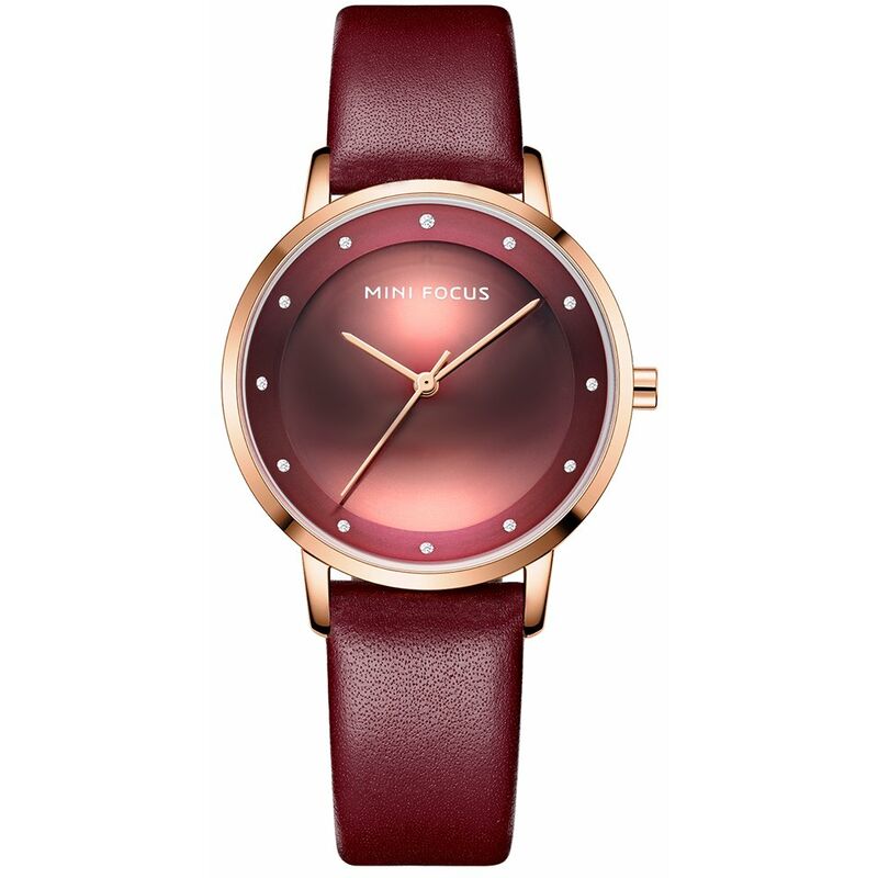 Reloj de cuarzo para mujer Reloj de moda clasico con correa de cuero Paquete de caja de reloj femenino impermeable 3ATM,borgona - Mini Focus
Reloj de cuarzo para mujer Reloj de moda clasico con correa de cuero Paquete de caja de reloj femenino impermeable 3ATM,borgona - Mini Focus