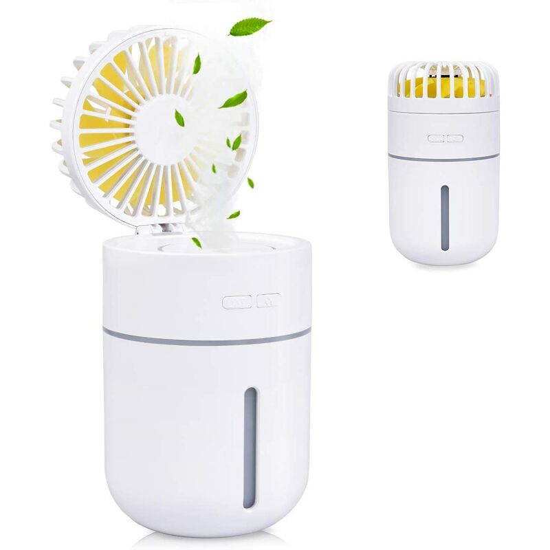 Mini humidificador de aire de 400 ml con ventilador, ventilador portátil recargable USB, purificador de aire acondicionado, luz nocturna súper
Mini humidificador de aire de 400 ml con ventilador, ventilador portátil recargable USB, purificador de aire acondicionado, luz nocturna súper
