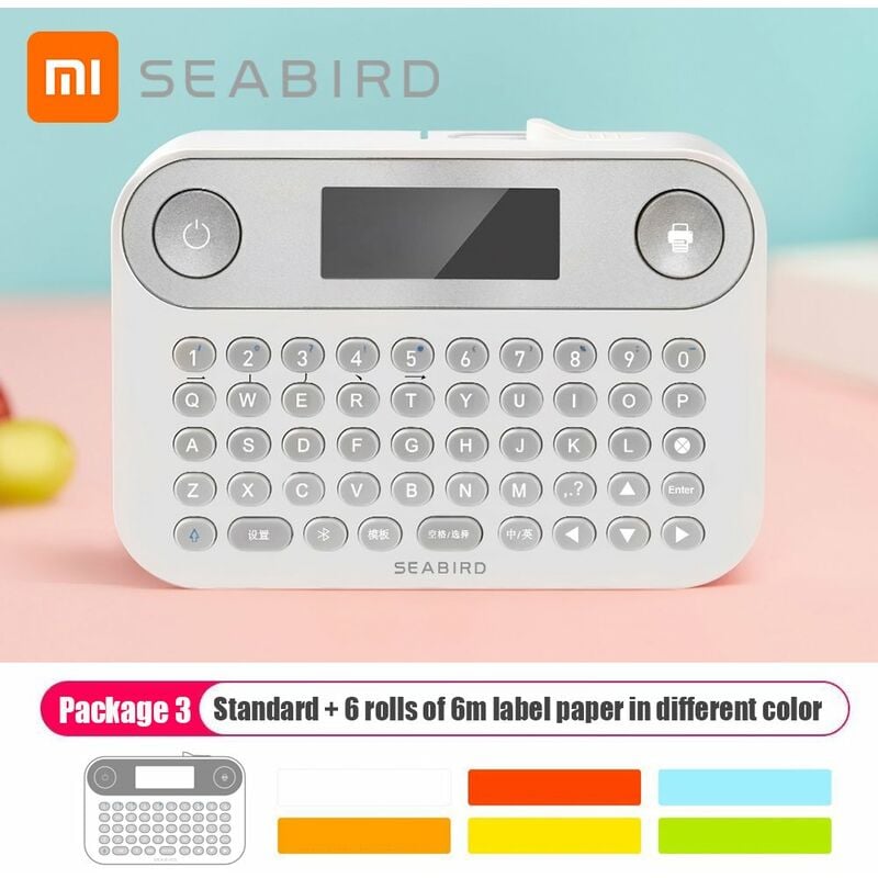 Mini impresora de bolsillo SEABIRD Impresora portatil de etiquetas adhesivas BT Impresora termica movil 203DPI Compatible con dispositivos Android
Mini impresora de bolsillo SEABIRD Impresora portatil de etiquetas adhesivas BT Impresora termica movil 203DPI Compatible con dispositivos Android