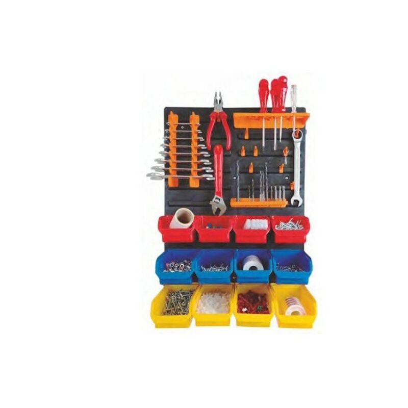Mini kit organizador de taller para pared para guardar y ordenar herramientas y utensilios
Mini kit organizador de taller para pared para guardar y ordenar herramientas y utensilios