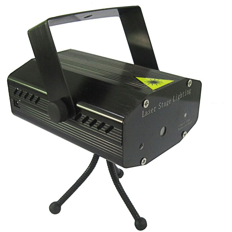 Mini proyector laser LED, patrones de efectos de iluminacion de escenario rojo y verde, con tripode, AC110-240V
Mini proyector laser LED, patrones de efectos de iluminacion de escenario rojo y verde, con tripode, AC110-240V