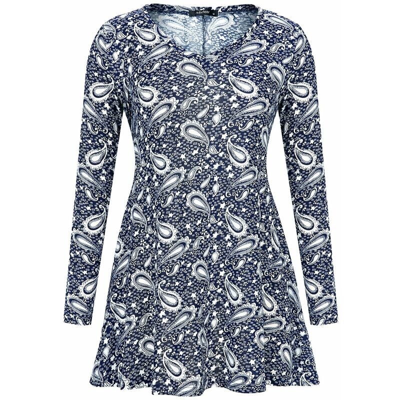 Camiseta de manga larga con dobladillo acampanado y estampado informal para mujer,XL - Mixfeer
Camiseta de manga larga con dobladillo acampanado y estampado informal para mujer,XL - Mixfeer