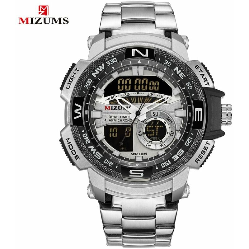 Reloj para hombre Reloj de pulsera de cuarzo impermeable deportivo con banda de aleacion de moda Reloj digital,3 # - Mizums
Reloj para hombre Reloj de pulsera de cuarzo impermeable deportivo con banda de aleacion de moda Reloj digital,3 # - Mizums