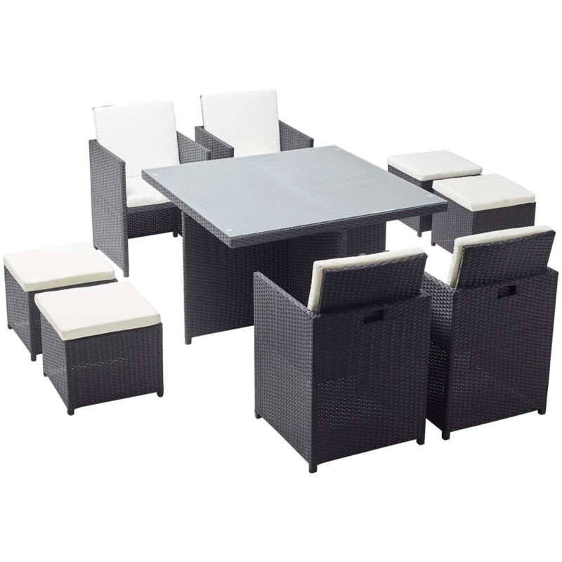 Mónaco 8: Conjunto de jardín encastrable de 8 plazas de resina trenzada negro/blanco - Negro/Blanco
Mónaco 8: Conjunto de jardín encastrable de 8 plazas de resina trenzada negro/blanco - Negro/Blanco