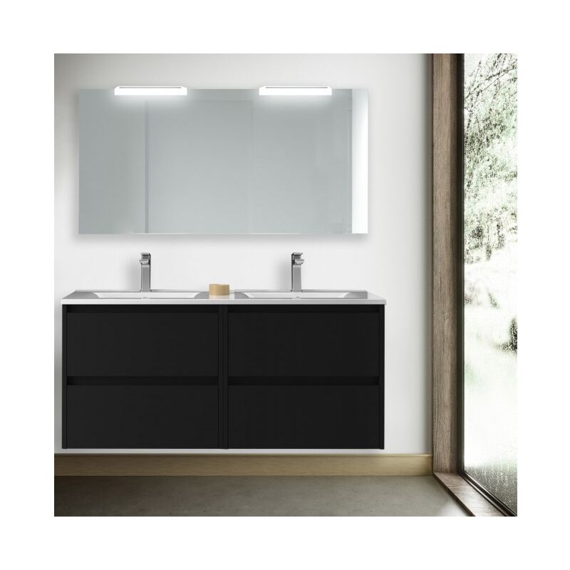 Mobile bagno 600 in legno marrone Caledonia con lavabo Arenys | Con espejo, doble columna y doble lámpara LED
Mobile bagno 600 in legno marrone Caledonia con lavabo Arenys | Con espejo, doble columna y doble lámpara LED