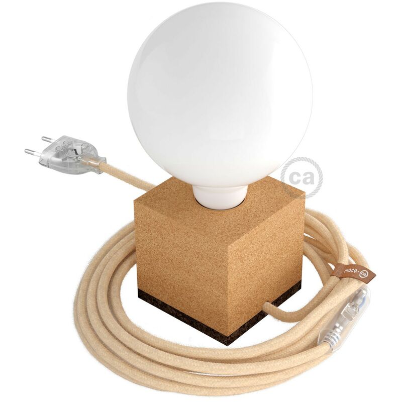 MoCo Posaluce Cubo de corcho natural completo con cable textil, interruptor y enchufe de 2 polos | Sin bombilla - Corcho natural - RN06 - Corcho
MoCo Posaluce Cubo de corcho natural completo con cable textil, interruptor y enchufe de 2 polos | Sin bombilla - Corcho natural - RN06 - Corcho